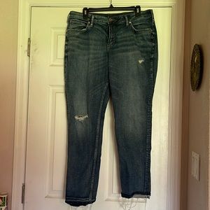 Silver Boyfriend size 14/27 denim jeans.